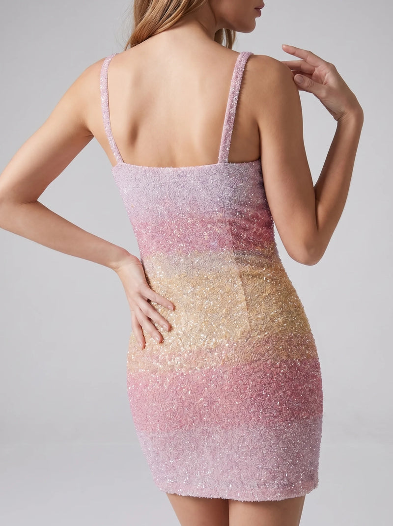 Cassie Ombre Mini Dress