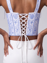 Ocean Pearl Ribbon Multi Color Top