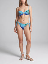 Oceanus x Taylor Nunez Island Blue Bandeau Bikini Top