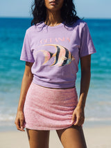 Oceanus Tropical Fish Purple T-Shirt