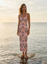 Oceanus x Zandra Rhodes Marine Mosaic Maxi Dress