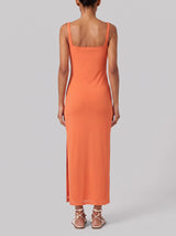 Champagne Glow Maxi Dress Purple Orange