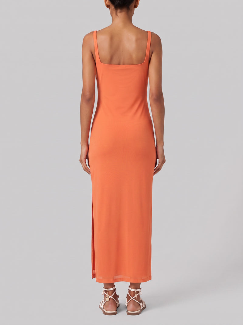 Champagne Glow Maxi Dress Purple Orange