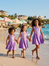 Oceanus | Disney Kids Pearl of Ursula Purple Dress
