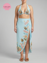 Curve Moorish Idol Co-ord Long Skirt Blue