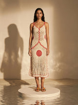 Soleil Crochet Ivory Dress