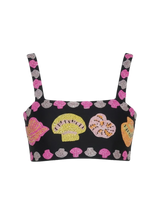 New York Hand-Embroidered Top Multi Colour