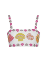 New York Hand-Embroidered Top Multi Colour