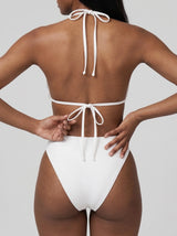 Calliope Luxury Crystal Bikini Bottom White