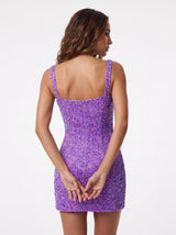 Lilac Coral Muse Mini Dress