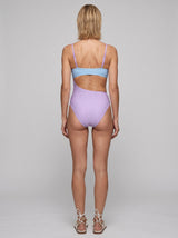 Luna Veil Sky Blue & Lilac Swimsuit