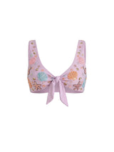 Orla Tie In The Middle Bikini Top Lilac