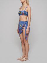 Marine Fish Blue Sarong