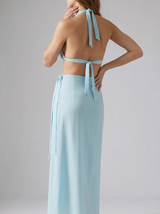 Curve Moorish Idol Co-ord Long Skirt Blue