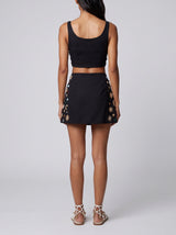 Celestial Tide Black Co-ord Skirt