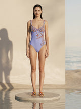 Selene Sea Shell Swimsuit Lilac