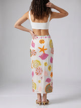 New York Hand-Embroidered Top White