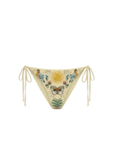Aurelia Embroidered Luxury Yellow Bikini Bottom
