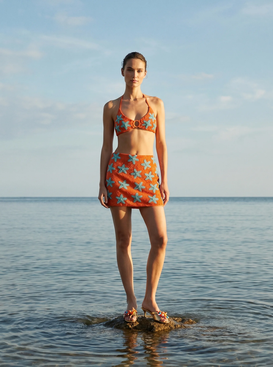 Mia's Marina Mini Skirt Multicolour