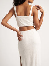 Green Leaf Co-ord Long Dress