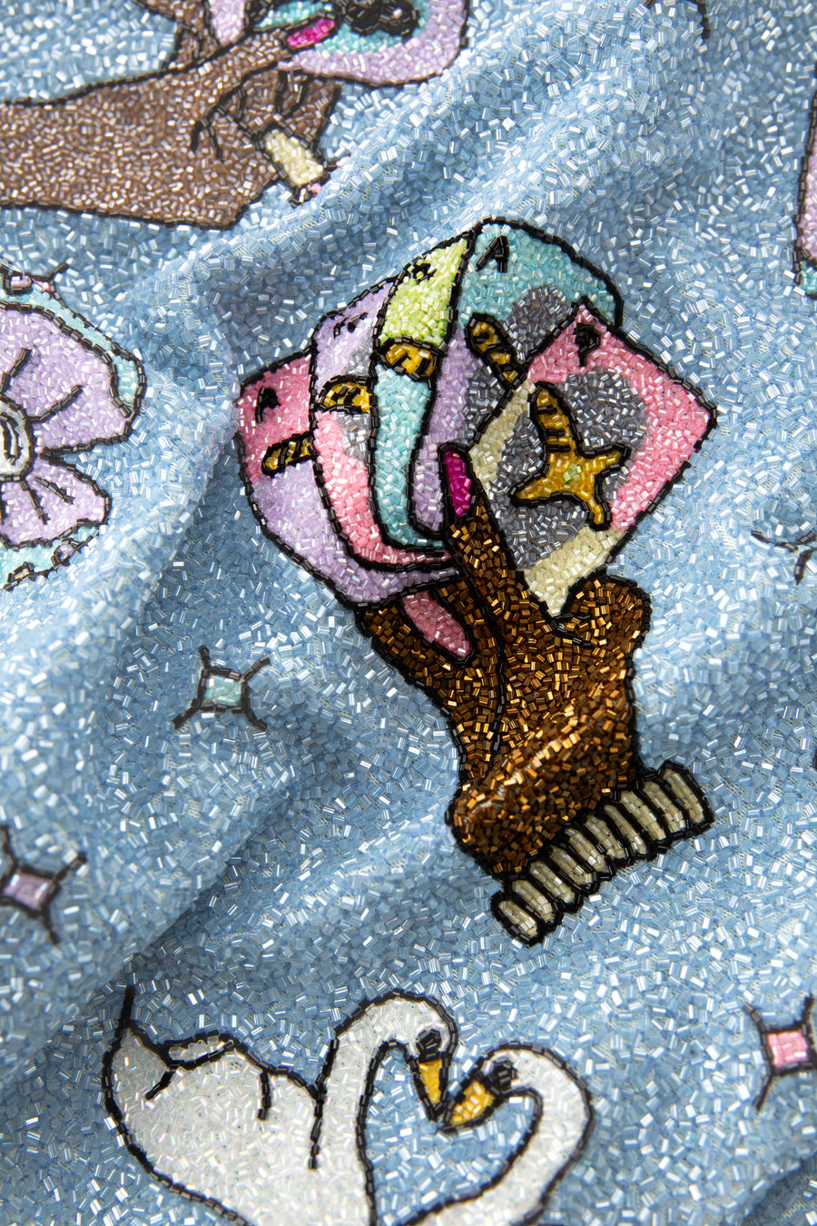 Vegas Hand Beaded Multi Colour Co-ord Skirt