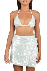 Sienna Luxe Sequin Embroidery Sarong - Oceanus Swimwear