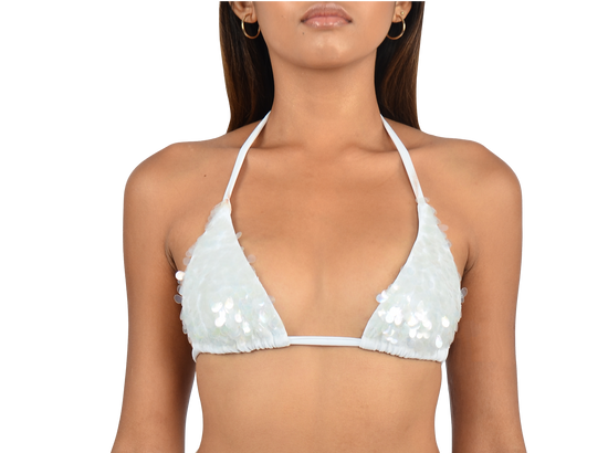 Sienna Sequin Embroidery Bikini Top