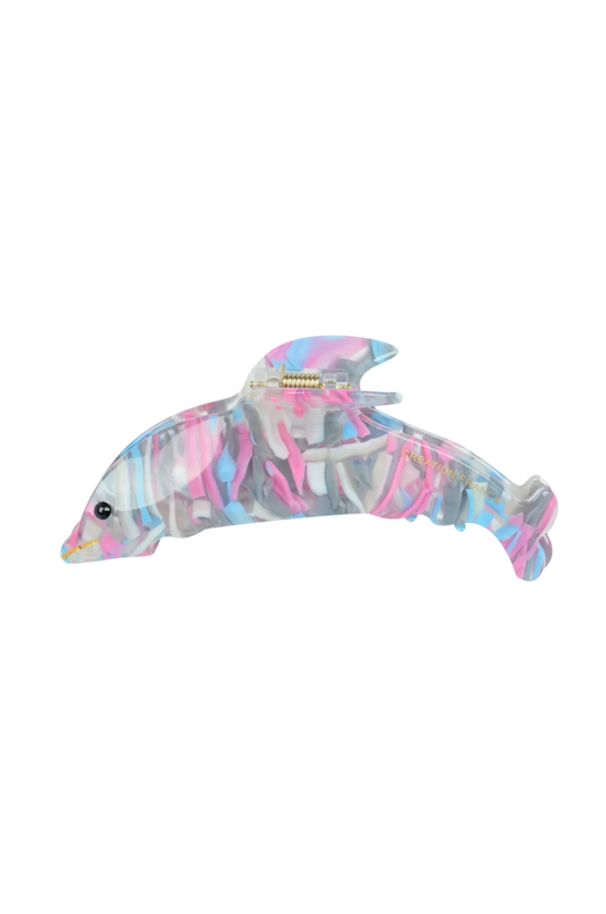 Dolphin Hairclip Purple - Oceanus Swimwear