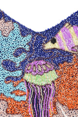 Fish Hand Beaded Top Multi Color - Oceanus Swimwear