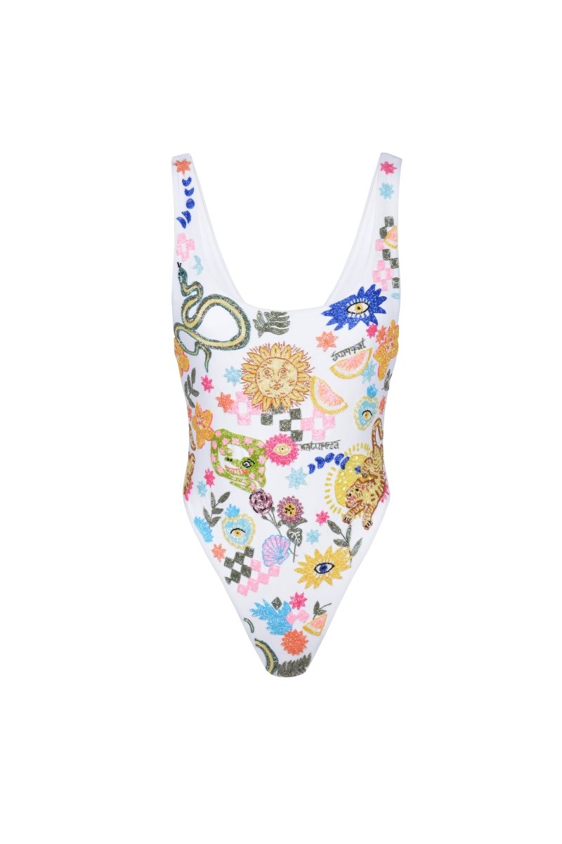 Sunny Snake Beaded Swimsuit - Oceanus Swimwear