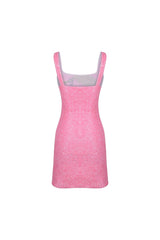 St. Barth Hand - Beaded Crystal Dress - Pink - Oceanus Swimwear