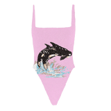 Marina Vintage Neckline Swimsuit - Oceanus Swimwear