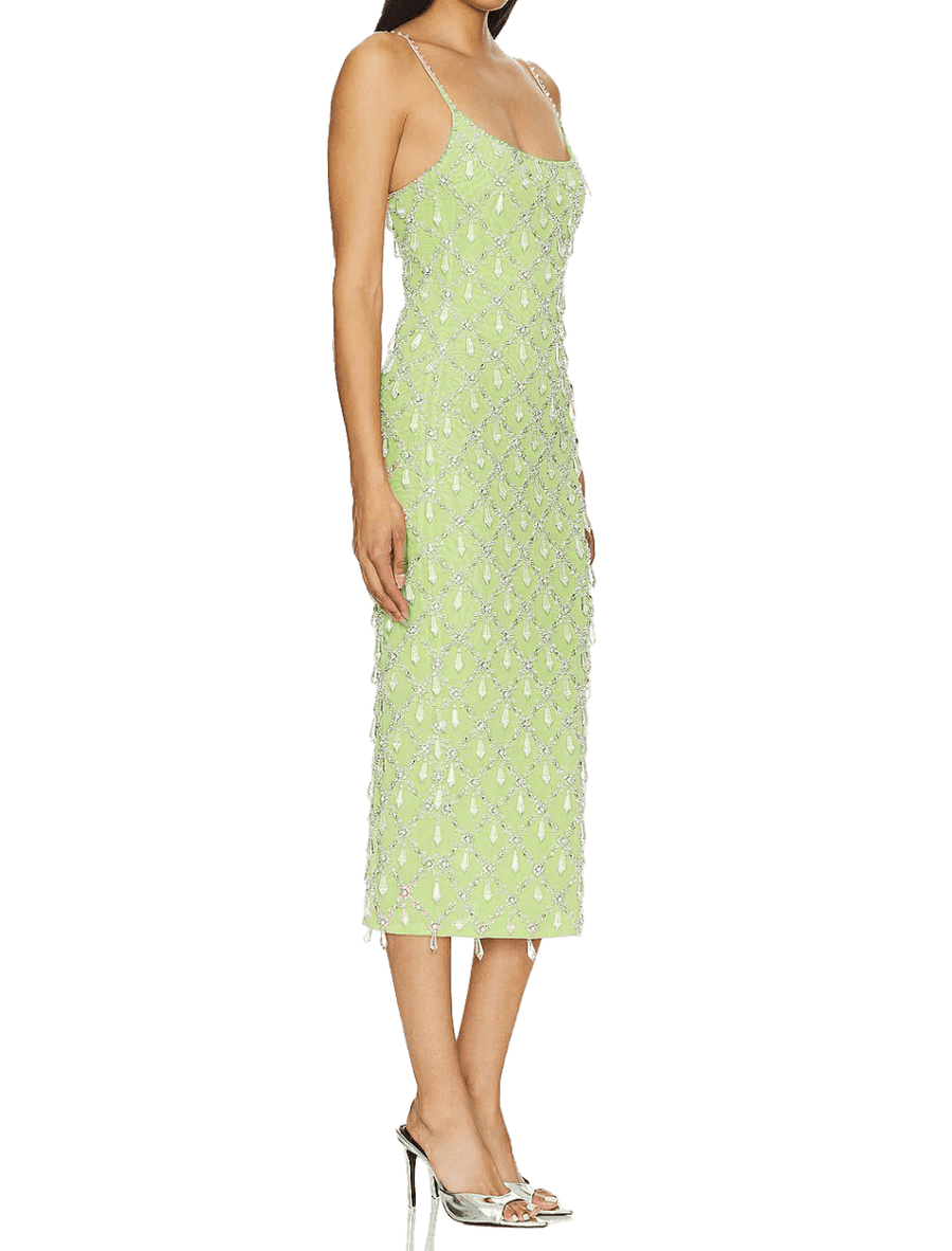 Calliope Luxury Crystal Maxi Party Dress - Oceanus Swimwear