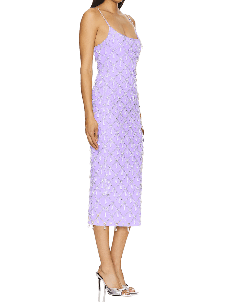 Calliope Luxury Crystal Maxi Party Dress - Oceanus Swimwear