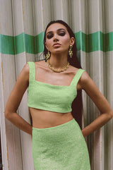 Marie Hand Beaded Premium Co - Ord Mini Skirt - Oceanus Swimwear