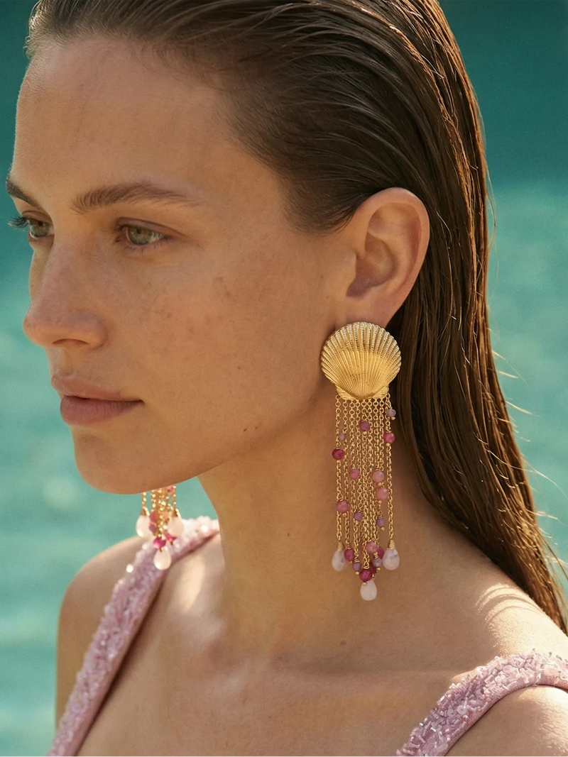 Mya Red Earrings