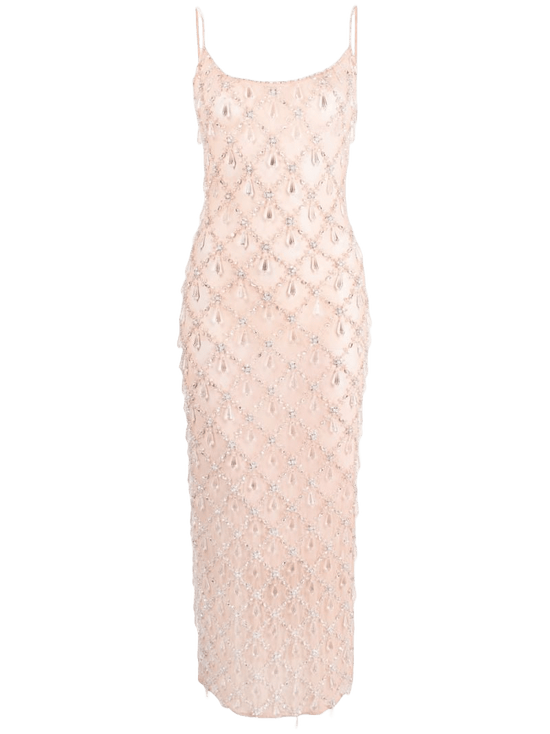 Calliope Luxury Crystal Maxi Party Dress