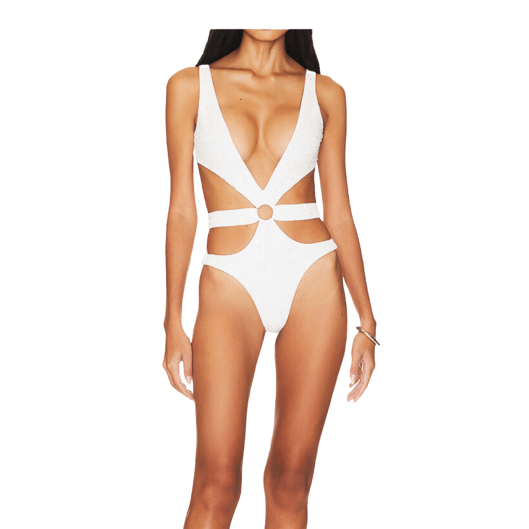 Carlotta Luxury Swimsuit White Your Beach Essential