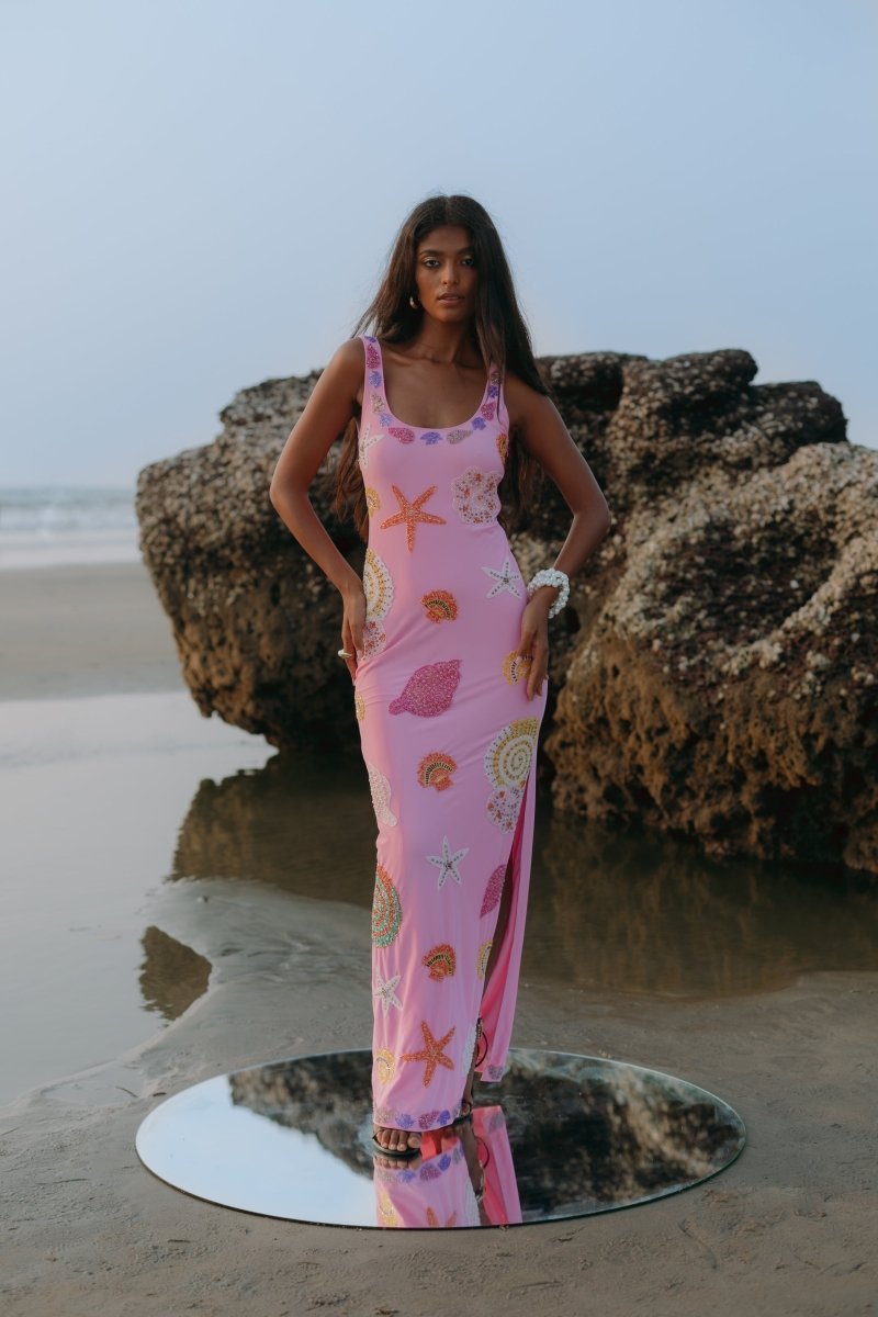 New York Bold Strapped Maxi Dress - Oceanus Swimwear