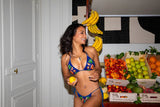 Mulata Hand - Beaded Bikini Bottom Navy Christina Milian - Oceanus Swimwear