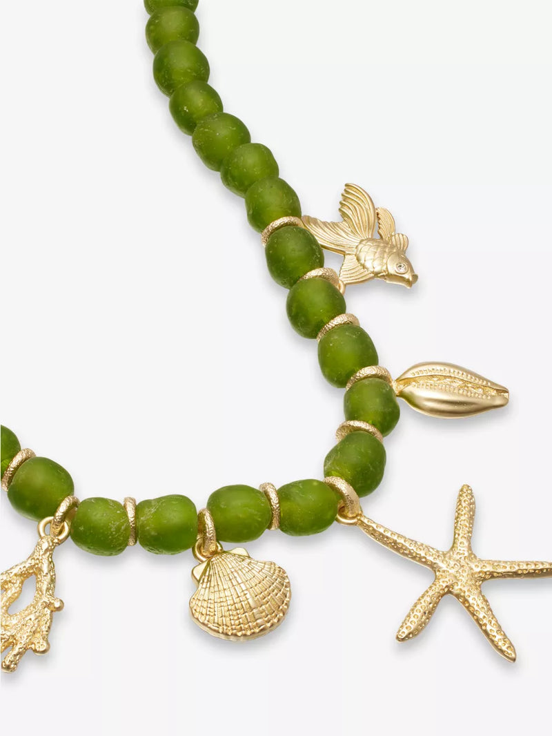 Meretrix Necklace in Green