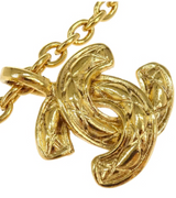 Chanel CC Chain Pendant Necklace gold