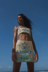 Venice Hand - Embroidered Co - Ord Skirt - Oceanus Swimwear