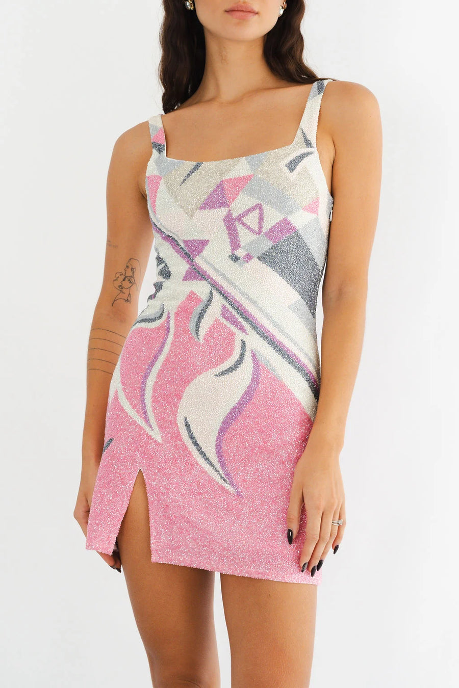 Sofia Hand Beaded Party Dress Multi Color - Oceanus Swimwear