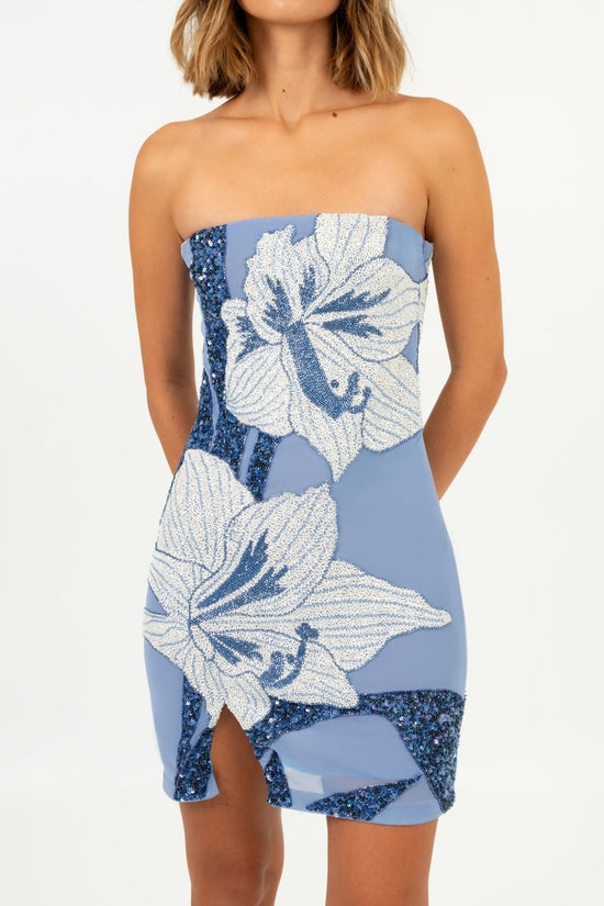 Floral Tube Dress Oceanus x By Poppy - Oceanus Swimwear
