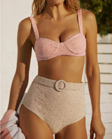 Heidi Hand Beaded Bikini Bottom - Oceanus Swimwear