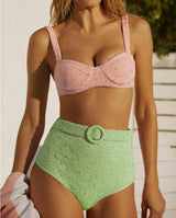 Heidi Hand Beaded Bikini Bottom - Oceanus Swimwear