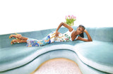 Safari Lagoon Beaded Maxi Dress