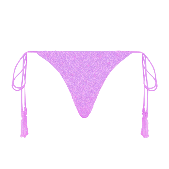 Nixie Tropical Low Coverage Bikini Bottoms Pink - Oceanus Swimwear