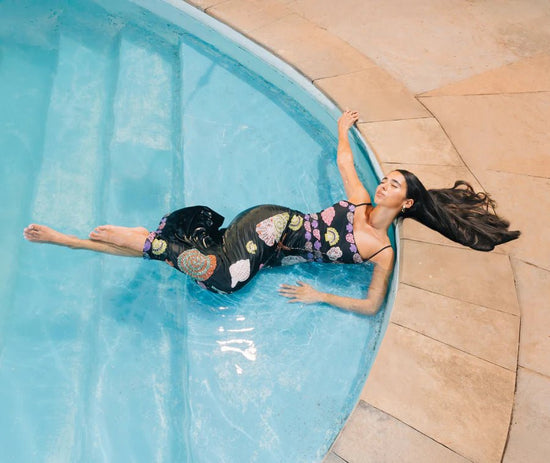 New York Strapped Dress - Black - Oceanus Swimwear